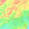 Mineral Wells topographic map, elevation, terrain