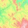 Coromandel topographic map, elevation, terrain
