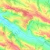 Mons topographic map, elevation, terrain