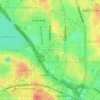 Leederville topographic map, elevation, terrain