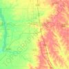 Crisp County topographic map, elevation, terrain