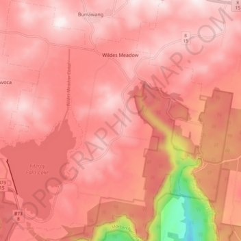 Wildes Meadow topographic map, elevation, terrain