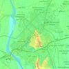 حیدرآباد topographic map, elevation, terrain