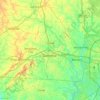 Gaston County topographic map, elevation, terrain