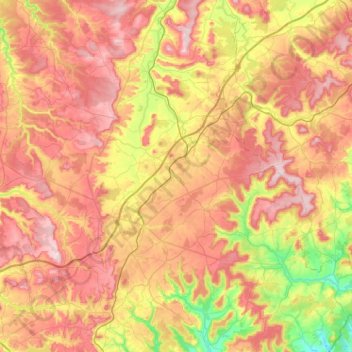 Bassigny topographic map, elevation, terrain