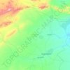 Ouled Djellal topographic map, elevation, terrain
