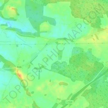 Torque topographic map, elevation, terrain