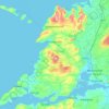 West Clare Municipal District topographic map, elevation, terrain