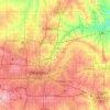 Condado de Oklahoma topographic map, elevation, terrain