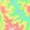 Choropampa topographic map, elevation, terrain