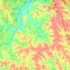 Alexander Township topographic map, elevation, terrain