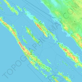 Sali topographic map, elevation, terrain