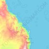 Islas del Mar del Coral topographic map, elevation, terrain