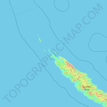 North Province topographic map, elevation, terrain