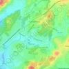 Carvalhosa topographic map, elevation, terrain