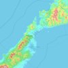 Puerto Princesa topographic map, elevation, terrain