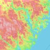 Kramfors kommun topographic map, elevation, terrain