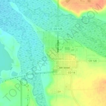 Walden topographic map, elevation, terrain