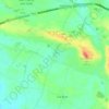 Curragh topographic map, elevation, terrain