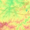 Enghien topographic map, elevation, terrain