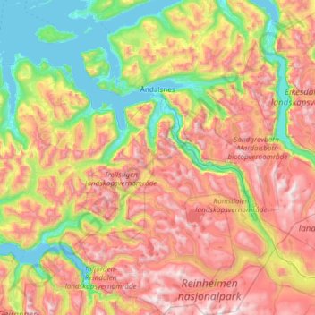 Rauma topographic map, elevation, terrain