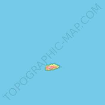 Islas Desventuradas topographic map, elevation, terrain