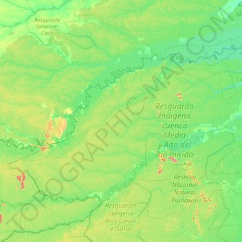 Barrancominas topographic map, elevation, terrain