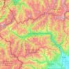 Valle d'Aosta topographic map, elevation, terrain