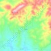 Frailes topographic map, elevation, terrain