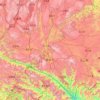 Honghe Hani and Yi Autonomous Prefecture topographic map, elevation, terrain