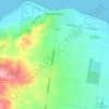 Portarlington topographic map, elevation, terrain