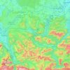 Salzkammergut-Berge topographic map, elevation, terrain