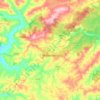 Mirboo North topographic map, elevation, terrain