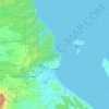 Mauban topographic map, elevation, terrain