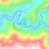 Oxbow Reservoir topographic map, elevation, terrain