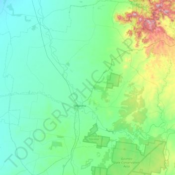 Gilgandra Shire Council topographic map, elevation, terrain