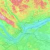 Gatineau topographic map, elevation, terrain