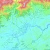 Cruzeiro topographic map, elevation, terrain