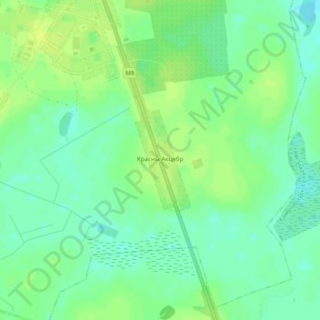 Красный Октябрь topographic map, elevation, terrain