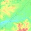 Denver Township topographic map, elevation, terrain