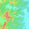 Busbys Flat topographic map, elevation, terrain