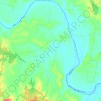 Sherwood topographic map, elevation, terrain