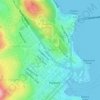 Glebe topographic map, elevation, terrain