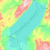 Lake Mweru topographic map, elevation, terrain