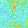 Séoul topographic map, elevation, terrain