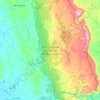 Tsingy de Bemaraha National Park topographic map, elevation, terrain