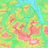Berchtesgadener Alpen topographic map, elevation, terrain