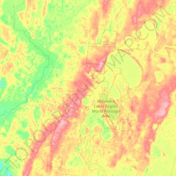 Arumpo topographic map, elevation, terrain
