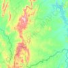 Palmeirópolis topographic map, elevation, terrain