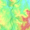 Wandong topographic map, elevation, terrain